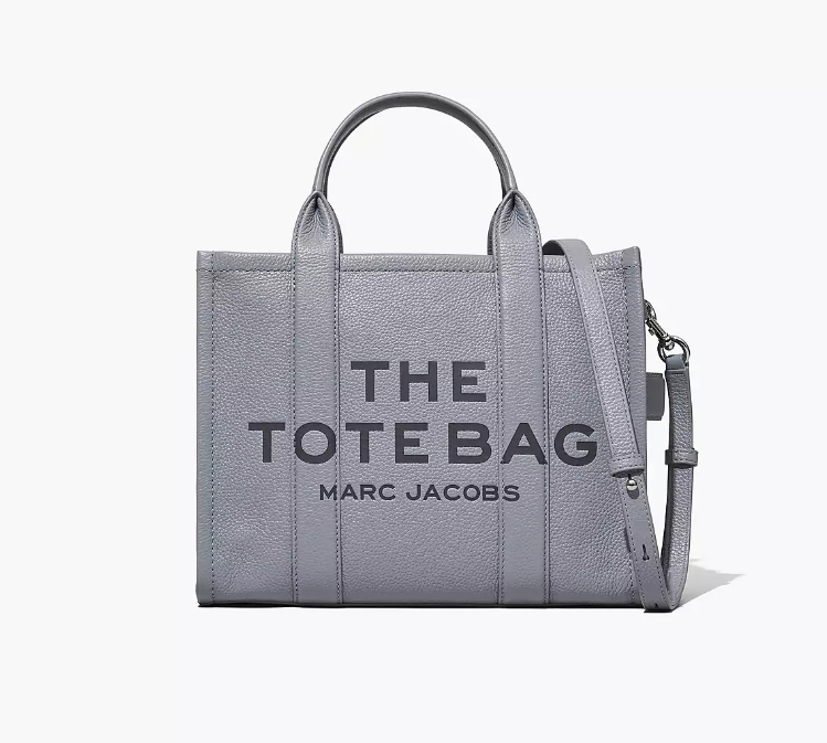 Tote bag mediano piel Marc Jacobs wolf grey